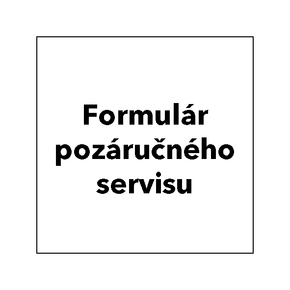 Formulár pozáručného servisu